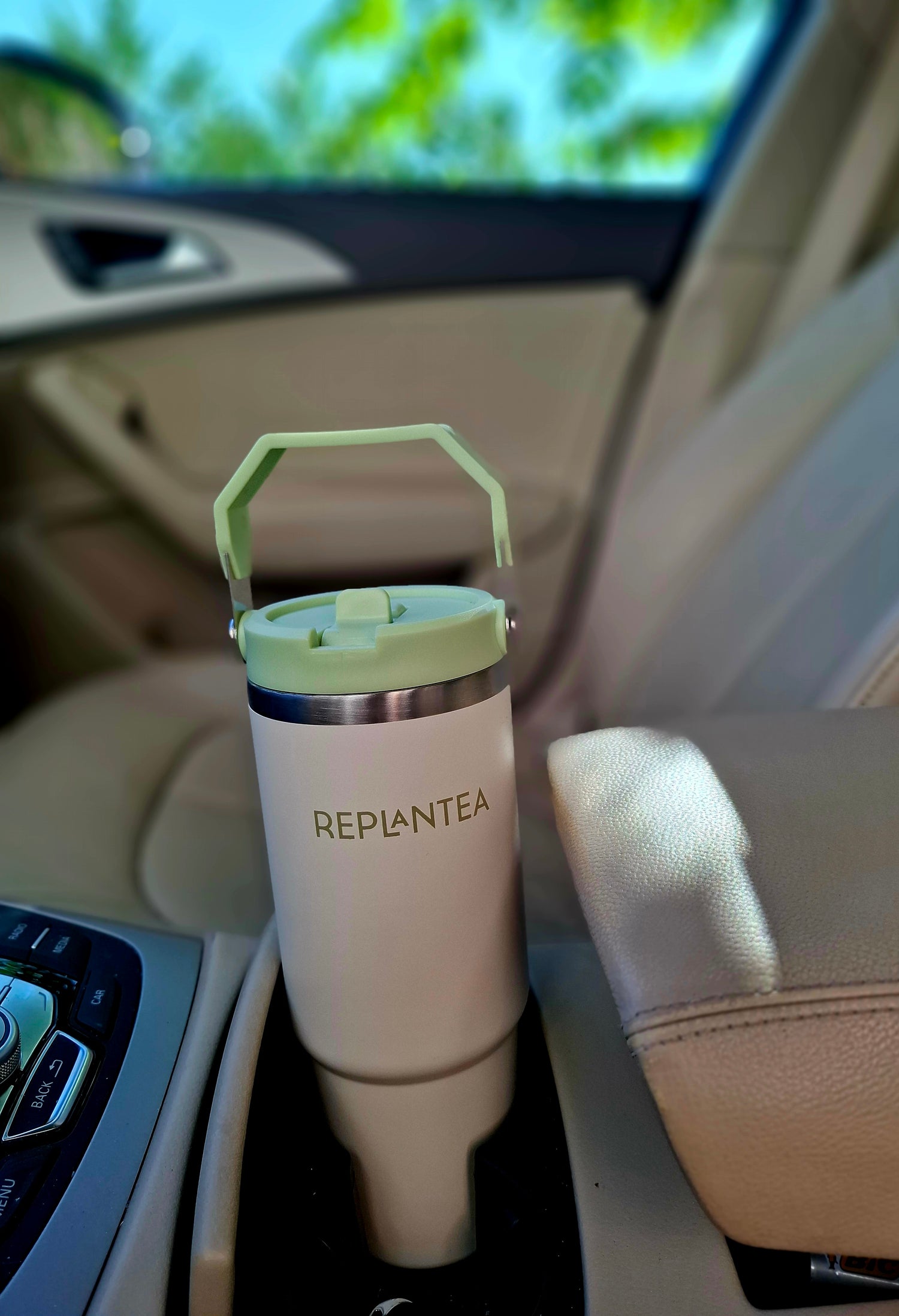 REPLANTEA Tumbler Thermos - Bottle with Straw 890 ml