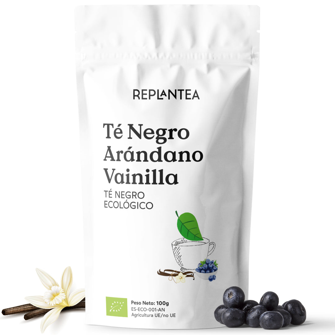 Chá Preto Biológico de Mirtilo e Baunilha 100g