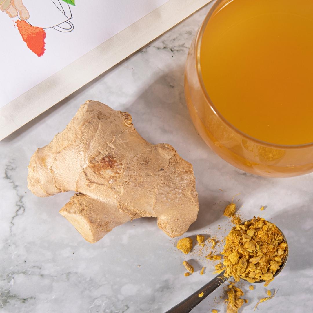 Infusão Orgânica de Gengibre e Cúrcuma 100g
