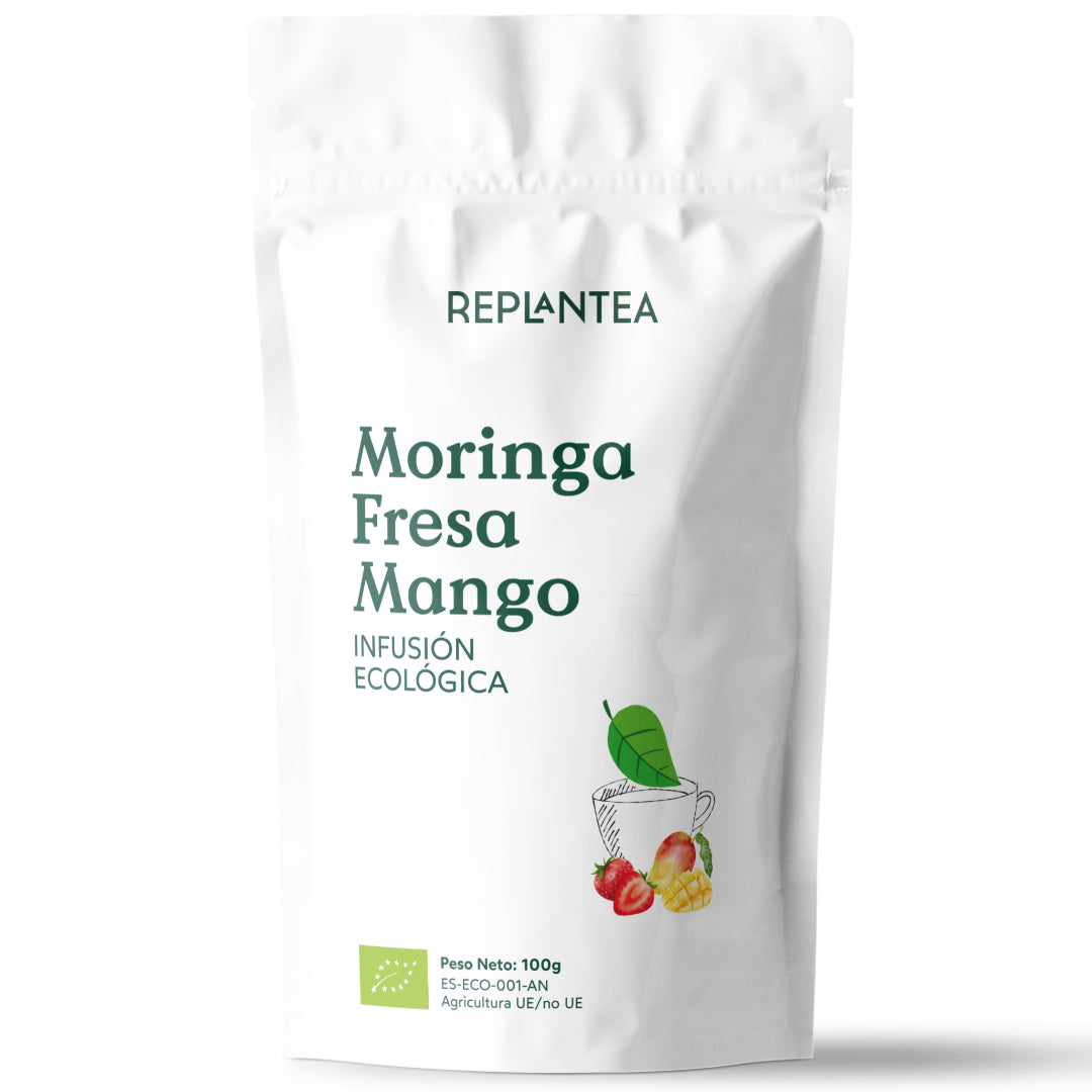 Infusión de Moringa Fresa y Mango Ecológica 100g
