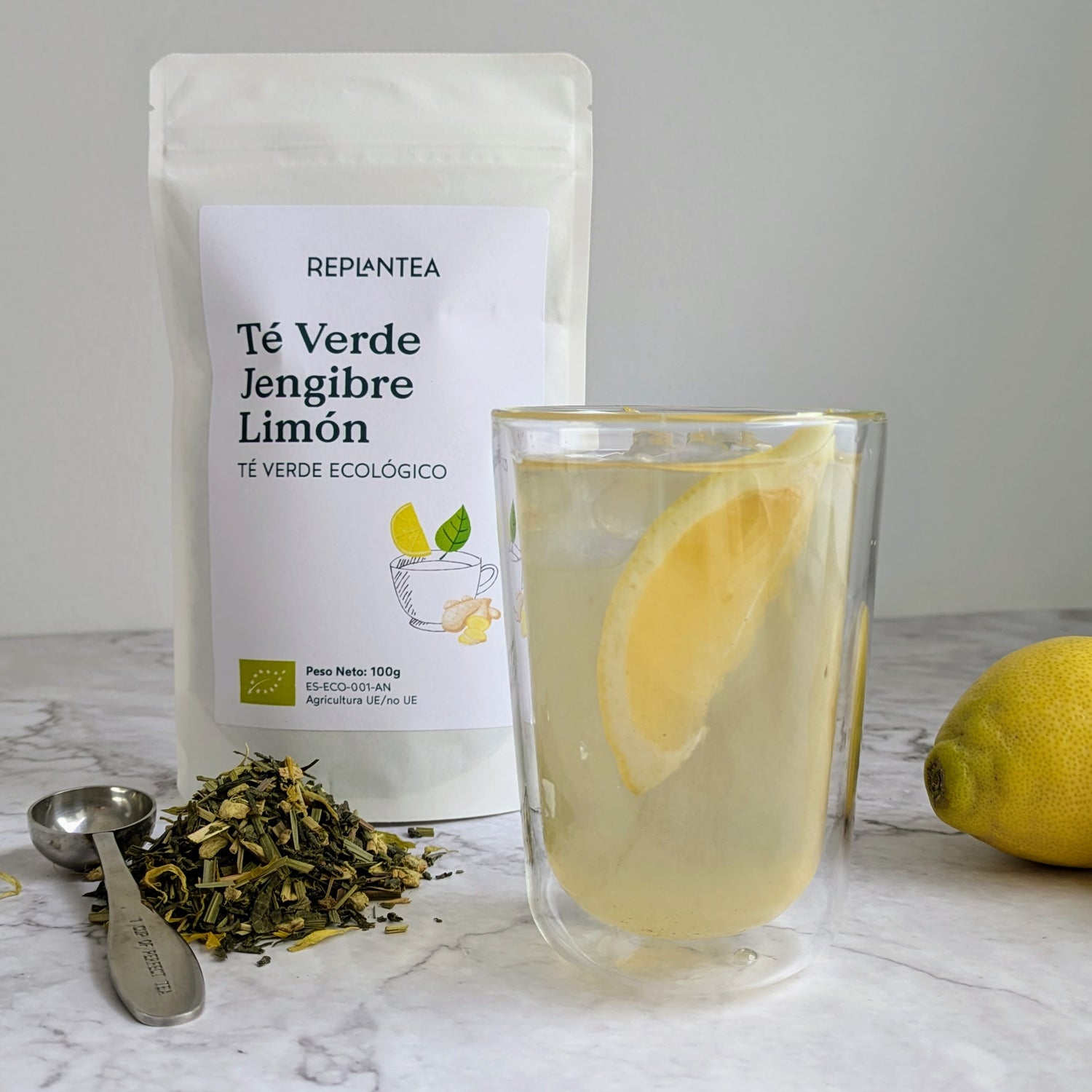 Green Tea with Ginger and Lemon Organic 100g