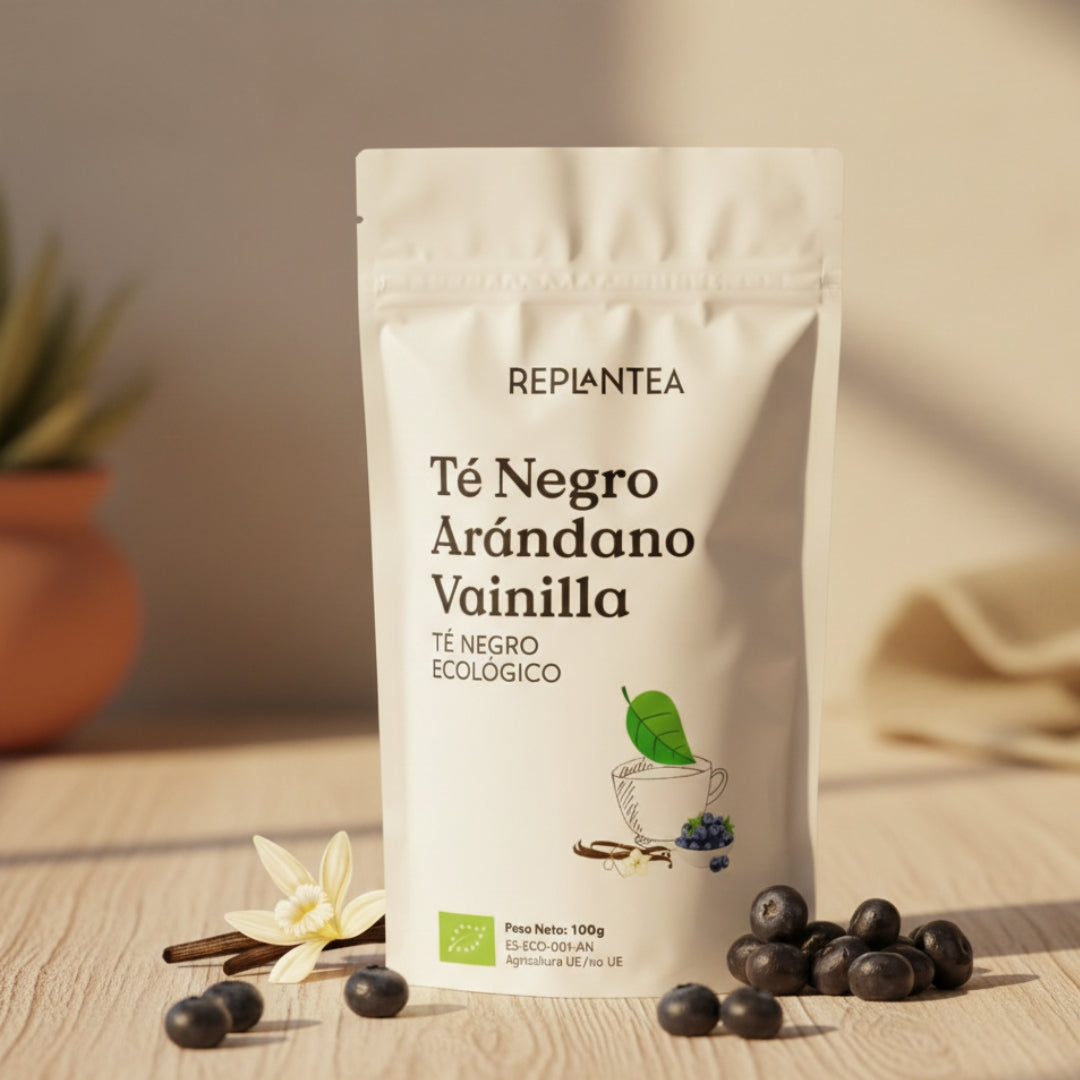 Té Negro Arándano Vainilla Ecológico 100g