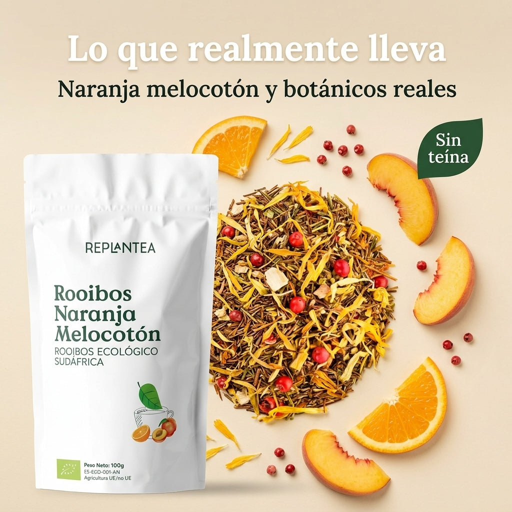 Organic Rooibos Orange Peach 100g