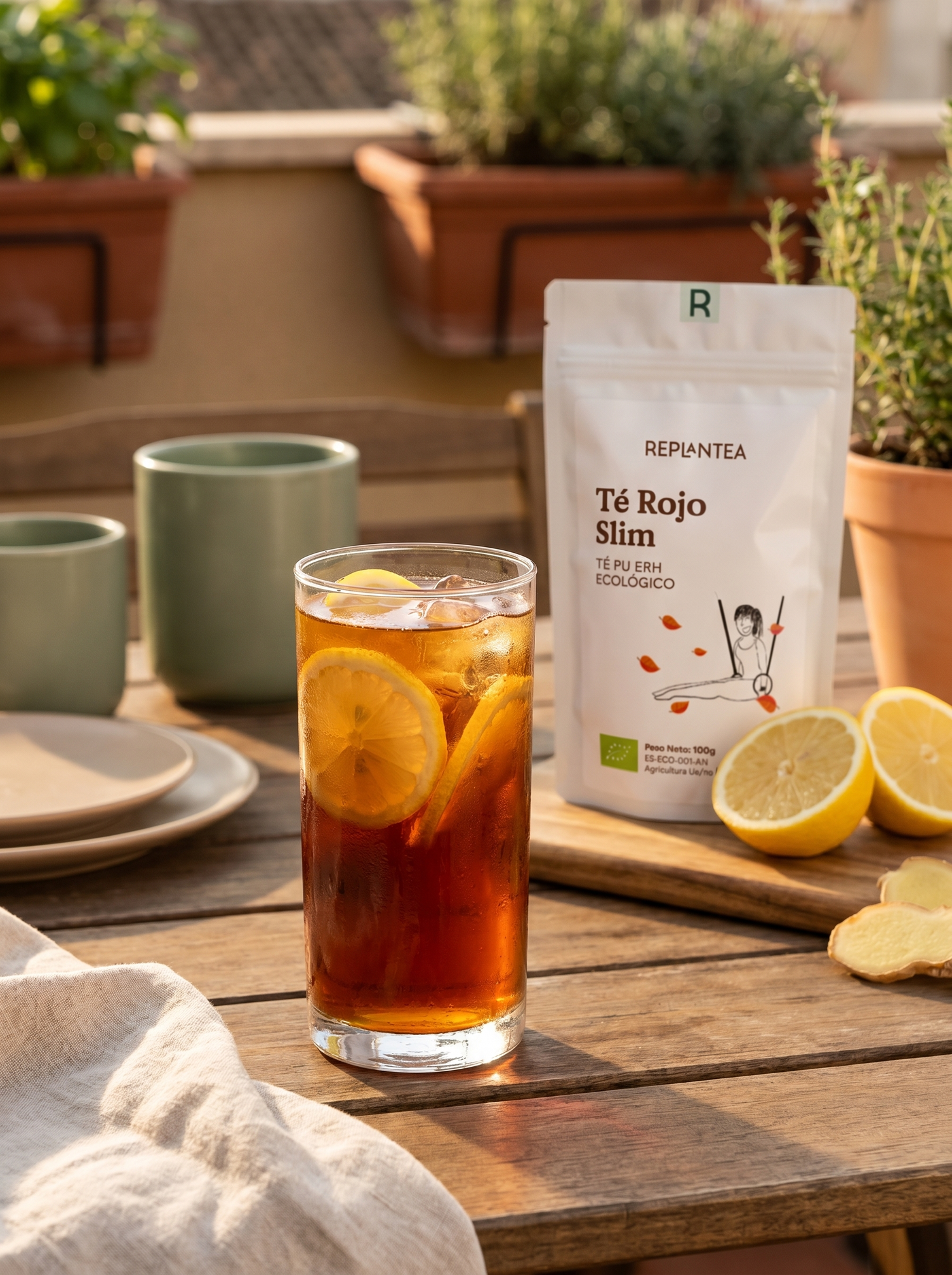 Chá Vermelho Pu Erh Slim Ecológico 100g