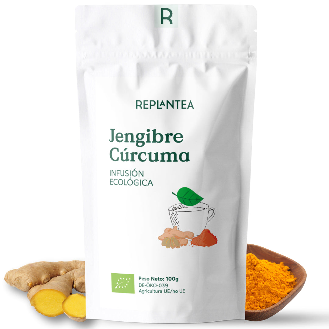 Infusão Orgânica de Gengibre e Cúrcuma 100g